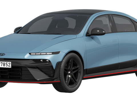 Hyundai IONIQ 6 N 2025 3D Модель