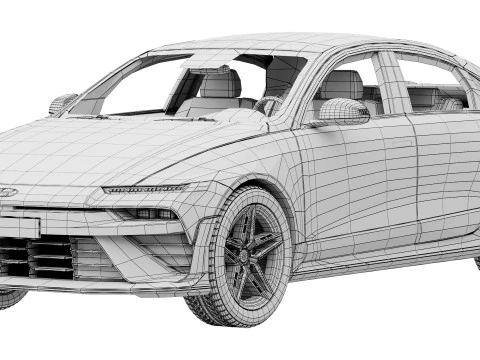 Hyundai IONIQ 6 N 2025 Modelo 3D