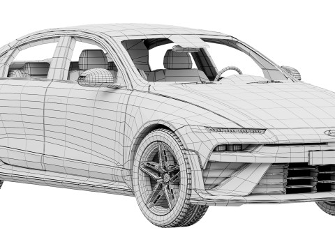 Hyundai IONIQ 6 N 2025 3D Model
