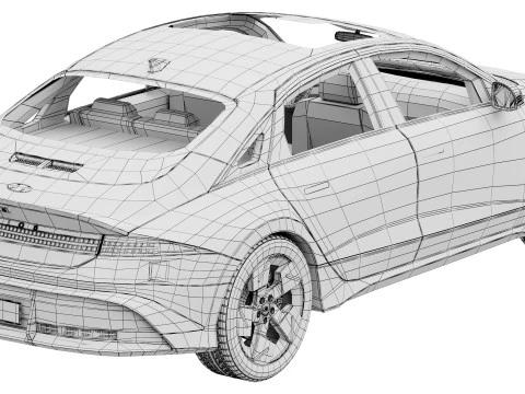 Hyundai IONIQ 6 2025 Modelo 3D
