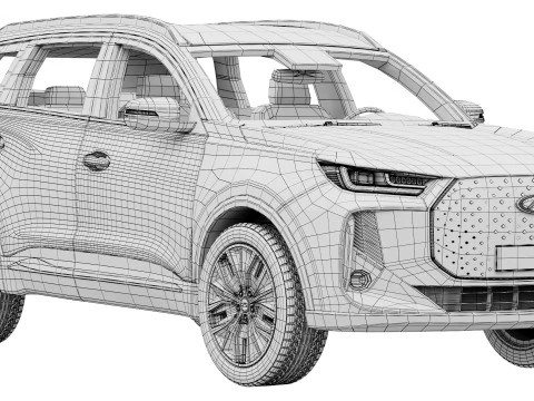 Chery Tiggo 7 hybrid 2025 3D Model