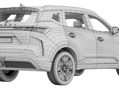 Chery Tiggo 7 hybrid 2025 3D Model
