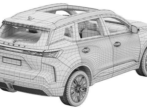 Chery Tiggo 7 hybrid 2025 3D Model