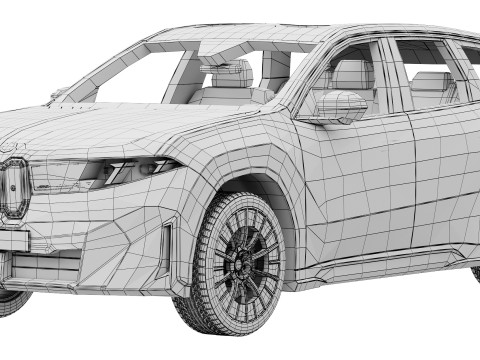 Electric SUV iX3 2026 3D Modell