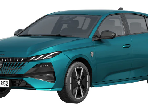 Пежо 308 2026 г. 3D Модель