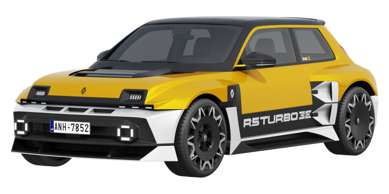 Renault 5 Turbo 3E 2027 3D Model .c4d .max .obj .3ds .fbx .stl .blend