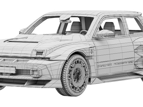 Renault 5 Turbo 3E 2027 3D Model