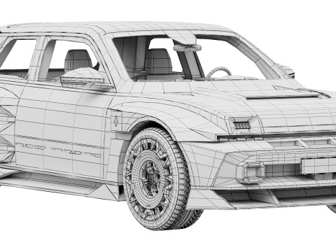 Renault 5 Turbo 3E 2027 3D Model