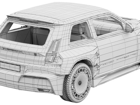 रेनॉल्ट 5 टर्बो 3ई 2027 3D मॉडल