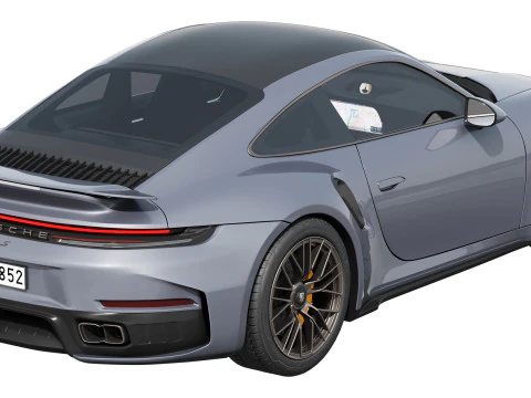 पोर्शे 911 टर्बो एस 2026 3D मॉडल