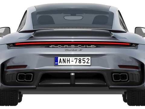 पोर्शे 911 टर्बो एस 2026 3D मॉडल