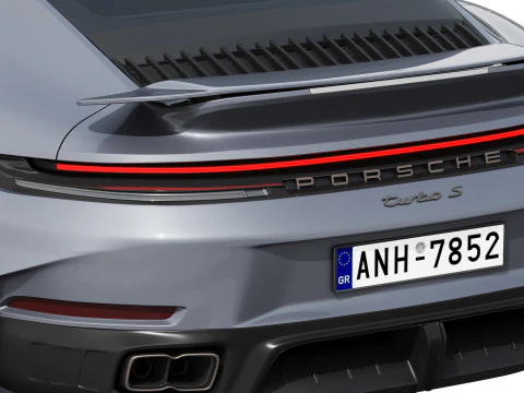 पोर्शे 911 टर्बो एस 2026 3D मॉडल