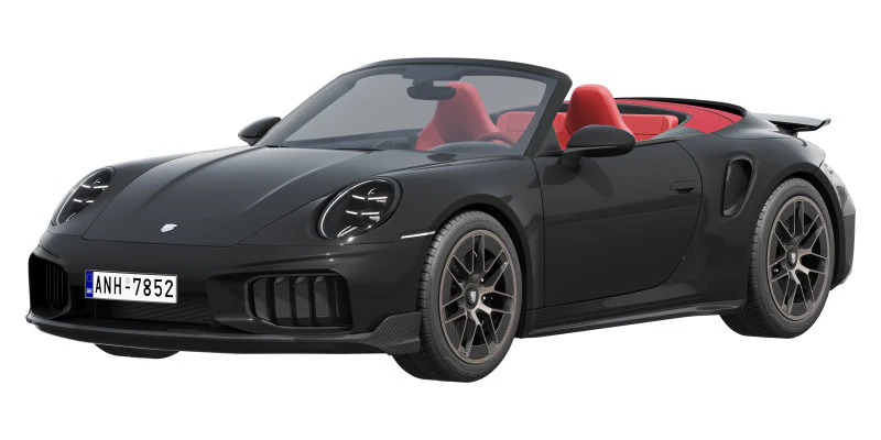 Porsche 911 Turbo S Cabriolet 2026 Modelo 3D .c4d .max .obj .3ds .fbx .stl .blend 
