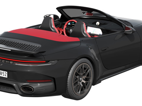 Porsche 911 Turbo S Cabriolet 2026 Modèle 3D