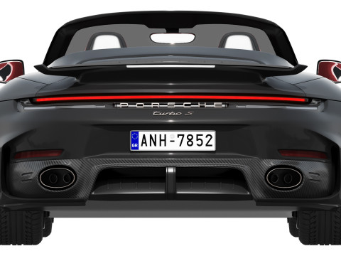 Porsche 911 Turbo S Cabriolet 2026 Modèle 3D