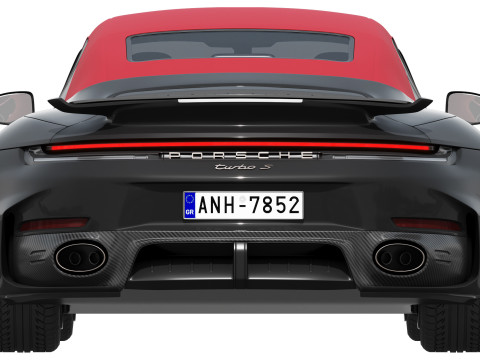 Porsche 911 Turbo S Cabriolet 2026 Modèle 3D