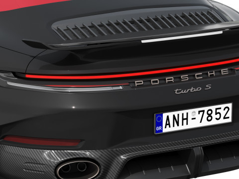 Porsche 911 Turbo S Cabriolet 2026 Modèle 3D