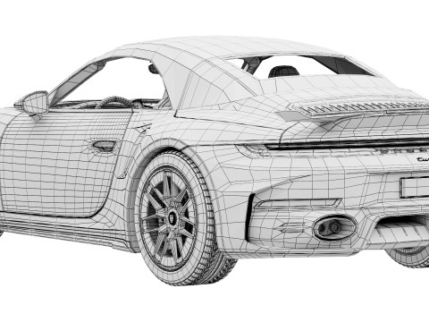 Porsche 911 Turbo S Cabriolet 2026 Modèle 3D