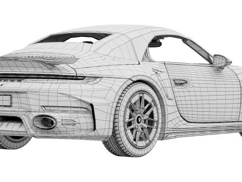 Porsche 911 Turbo S Cabriolet 2026 Modèle 3D