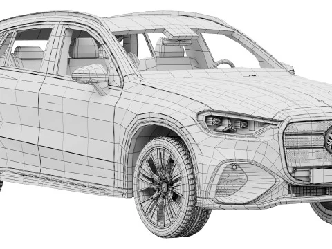 Mercedes-Benz GLC EV 2026 3D Model