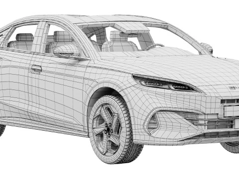 Sigillo BYD 6 DM-i 2025 Modello 3D