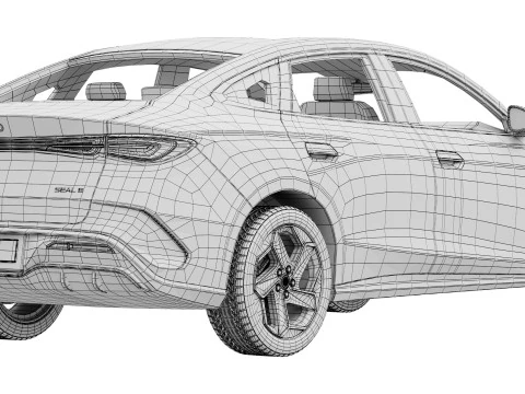 Sigillo BYD 6 DM-i 2025 Modello 3D