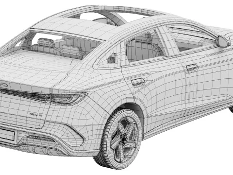Sigillo BYD 6 DM-i 2025 Modello 3D