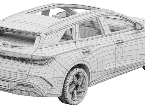 BYD Sigillo 6 DM-i TOURING 2025 Modello 3D