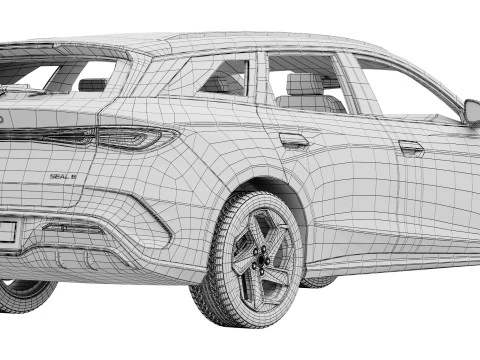 BYD Sigillo 6 DM-i TOURING 2025 Modello 3D
