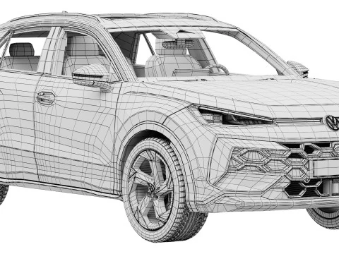 Volkswagen T-Roc 2026 3D Model