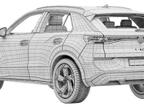 Volkswagen T-Roc 2026 3D Model