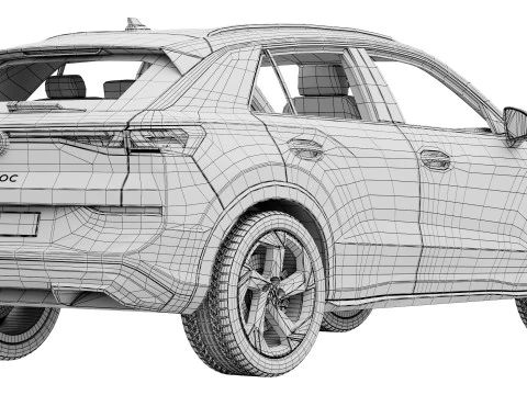 Volkswagen T-Roc 2026 3D Model