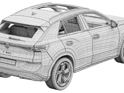 Volkswagen T-Roc 2026 3D Model