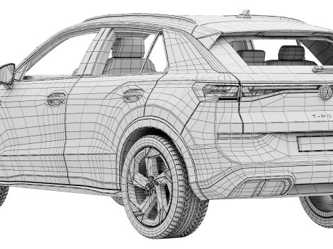 Volkswagen T-Roc R-Line 2026 Modello 3D