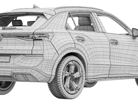 Volkswagen T-Roc R-Line 2026 Modello 3D