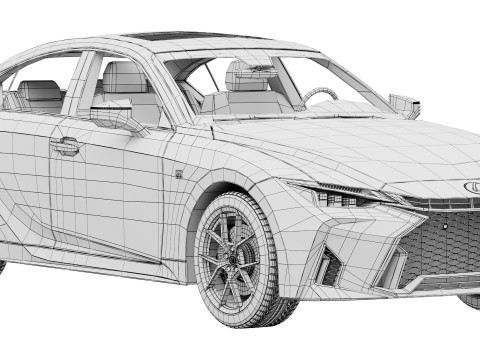 レクサス IS 350 F スポーツ 2026 3Dモデル