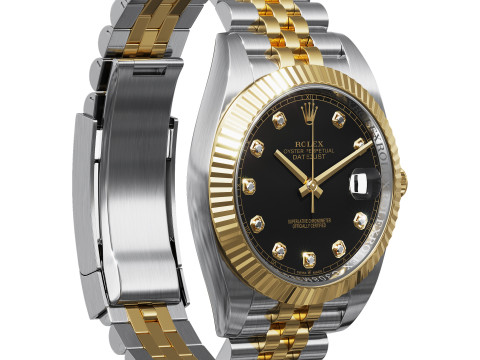 Rolex-Datejust 41 bright black dial 3D Модель
