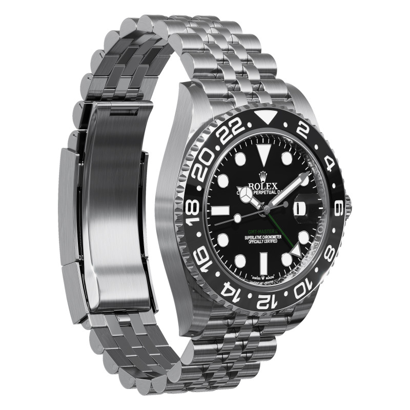 Rolex-GMT-Master II Bruce Wayne 3D Модель .c4d .max .obj .3ds .fbx .stl .blend 