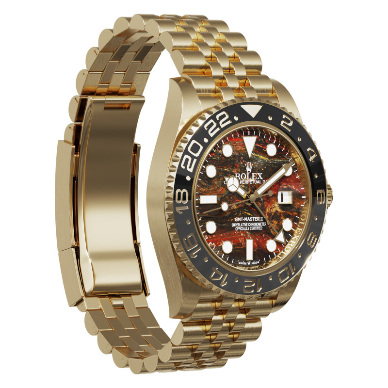 Rolex-GMT-Master II tiger iron 3D Model .c4d .max .obj .3ds .fbx .stl .blend