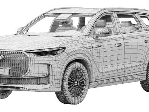 Chery Tiggo 9 2024 Model 3D