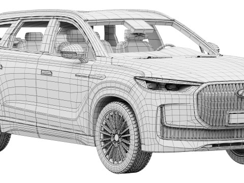 Chery Tiggo 9 2024 Model 3D