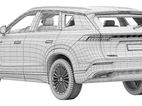 Chery Tiggo 9 2024 Model 3D