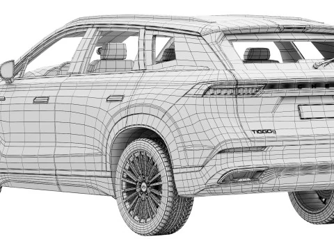 Chery Tiggo 9 2024 3D Model