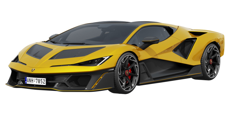 Supercar Fenomeno 2026 3D Модель .c4d .max .obj .3ds .fbx .stl .blend