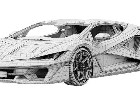 Supercar Fenomeno 2026 3D Модель