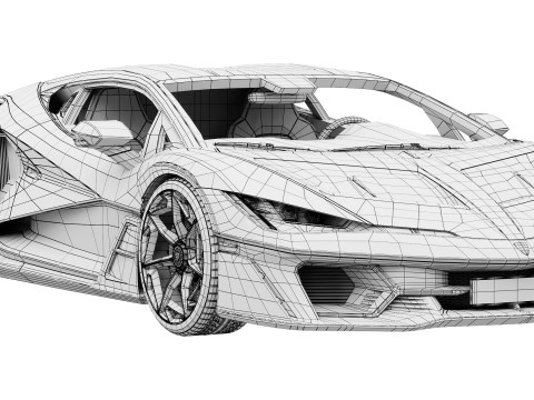 Supercar Fenomeno 2026 3D Модель
