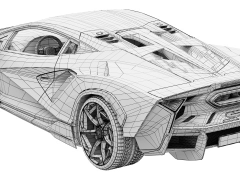 Supercar Fenomeno 2026 3D Модель