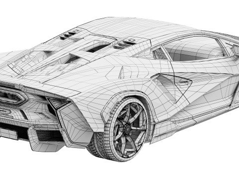 Supercar Fenomeno 2026 3D Модель