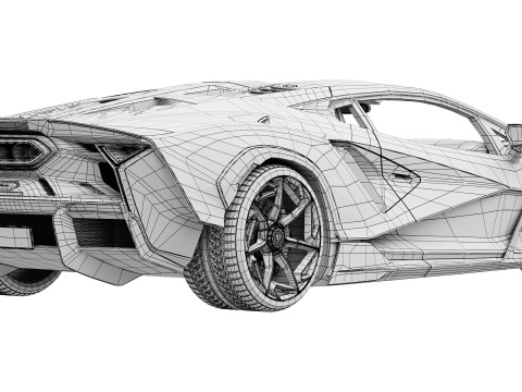 Supercar Fenomeno 2026 3D Модель