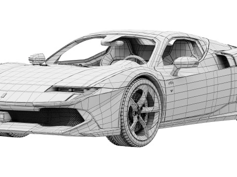 Ferrari 849 Testarossa Spider 2026 Modello 3D